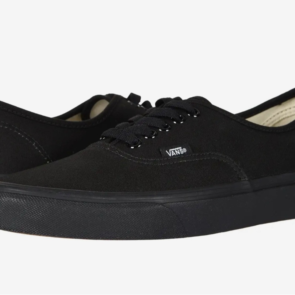 Vans  All-Black Canvas Sneakers